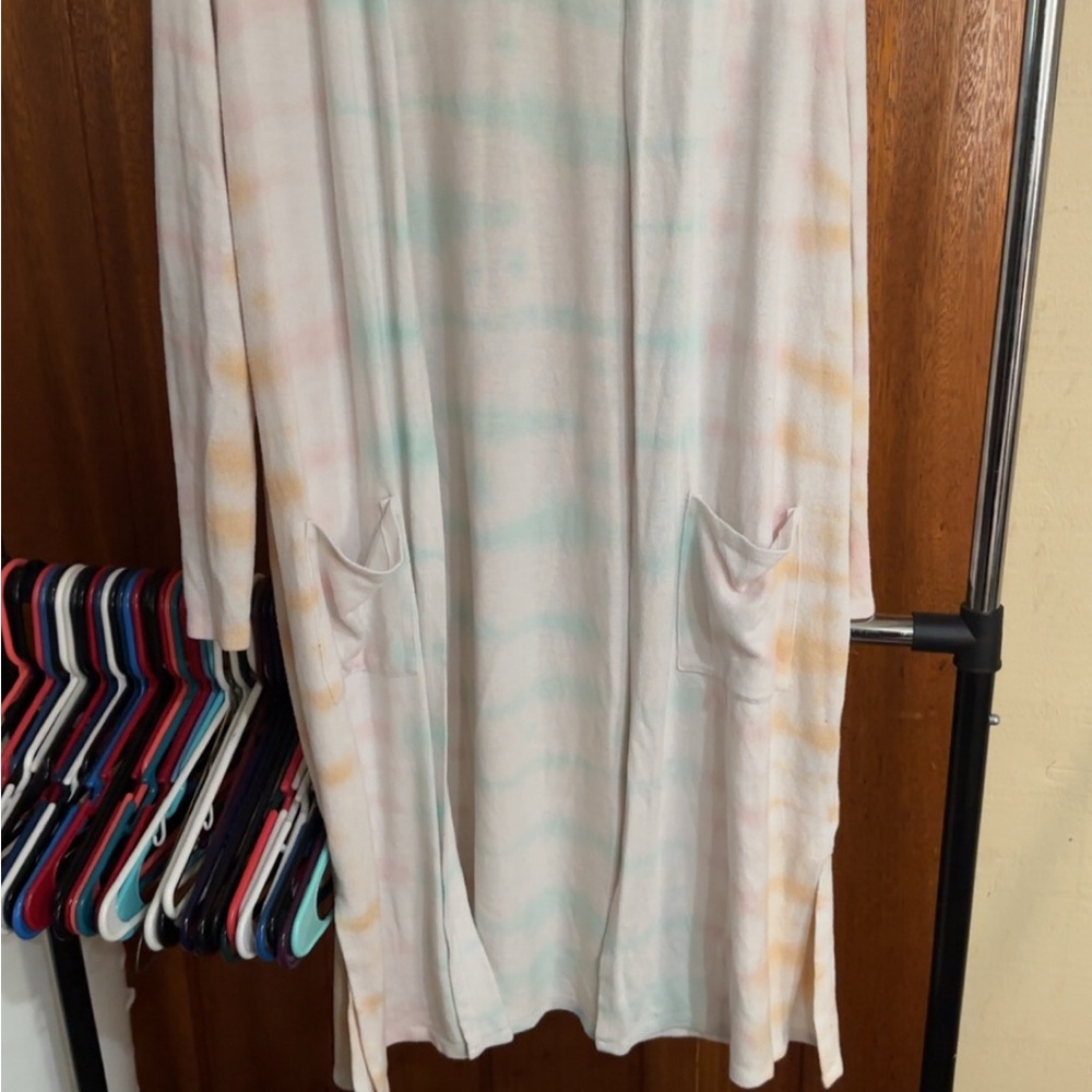 Torrid Multicolor Tie-Dye Cardigan